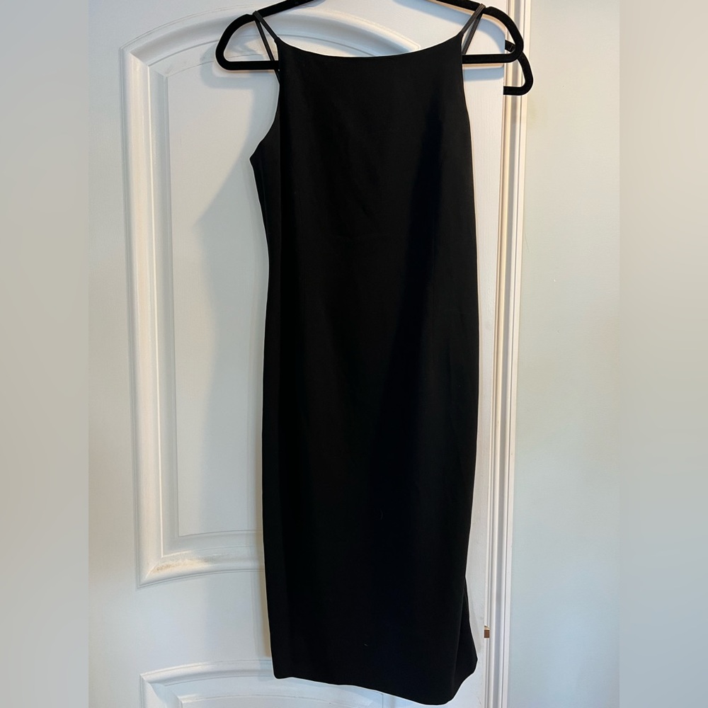Ralph Lauren Black Midi Slip Dress